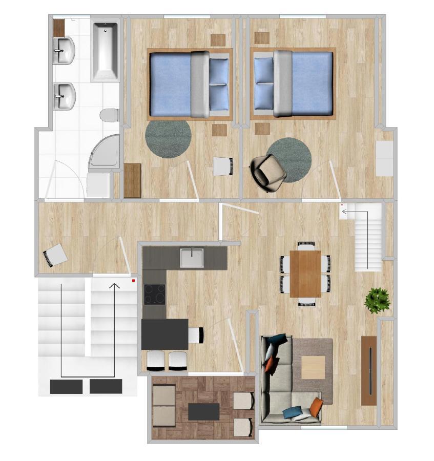 Gemuetliche Neurenovierte Dachgeschosswohnung 에르푸르트 외부 사진